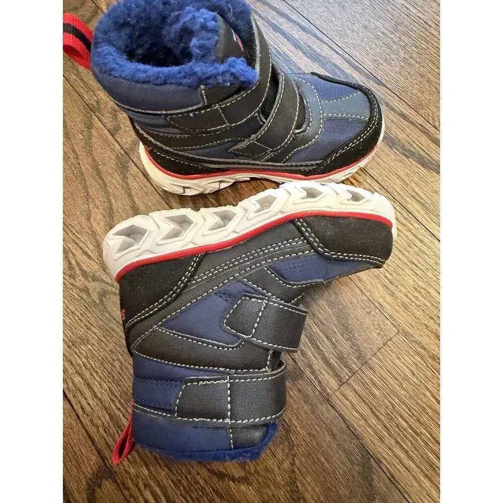 SKECHERS Boys Sz 5 S Lights Hypno-Flash 2.0 Street Breeze Boot Light Up Snowboot